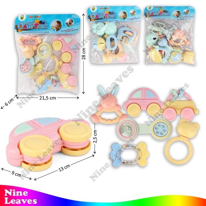 Mainan Baby Rattle Kerincing Bayi 6 Pcs Happy Baby Toys