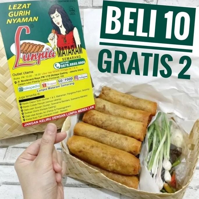 

Lunpia Goreng PO 10 pcs - Lunpia Mataram Semarang Lumpia