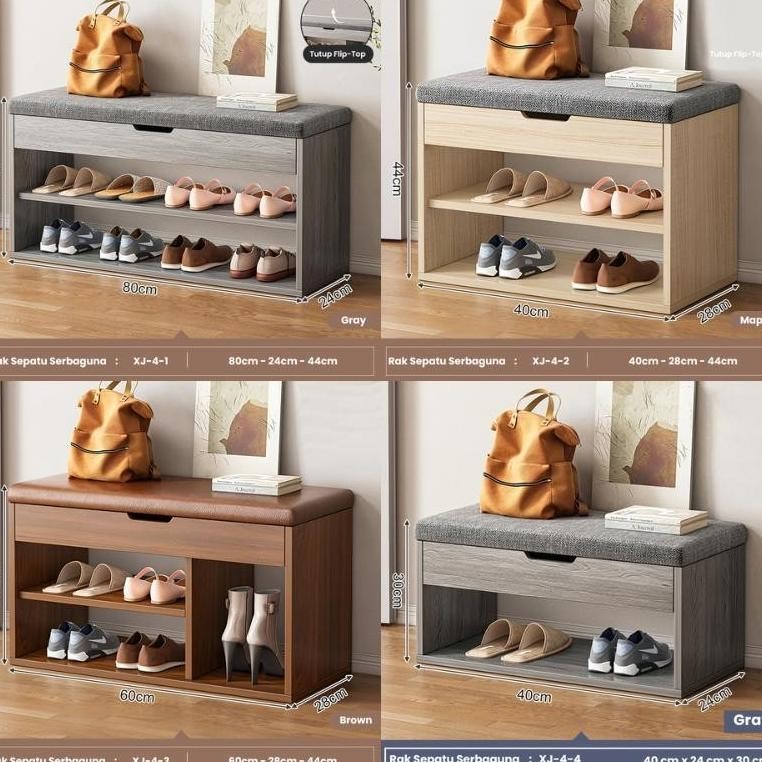 Lemari Sepatu Dengan Tempat Duduk Lemari Sepatu Kayu / Rak Sepatu Kabinet Bangku Rak Sepatu Sederhan