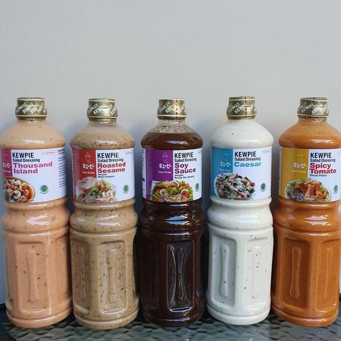 

Tersedia Kewpie Dressing Salad Sehat Jepang Roasted Sesame dll Halal 1000 mL 1L