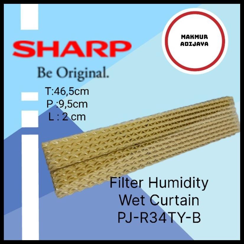 FILTER HUMIDITY WET CURTAIN HONEY COOMBS AIR COOLER SHARP PJ-R34TY-B