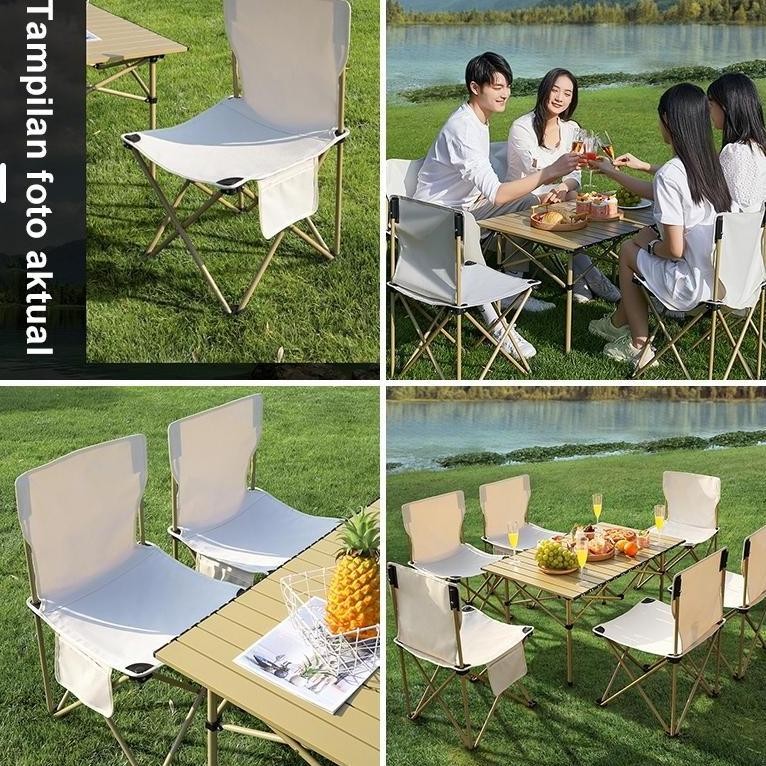 Kursi Lipat Portable Outdoor Camping Lipat Kursi Lipat Meja Piknik Camping Outdoor