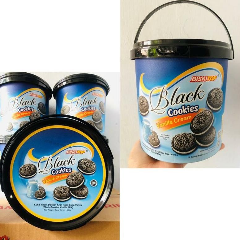 

Fgh-56 Et-98 Biskuit Ember Bulat - Black Cookies Biskitop - Kue Kaleng Murah Original