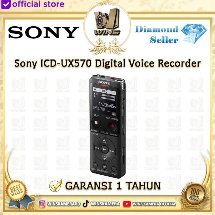 Tersedia Sony ICD-UX570 / ICD UX570 / ICD UX 570 Digital Voice Recorder