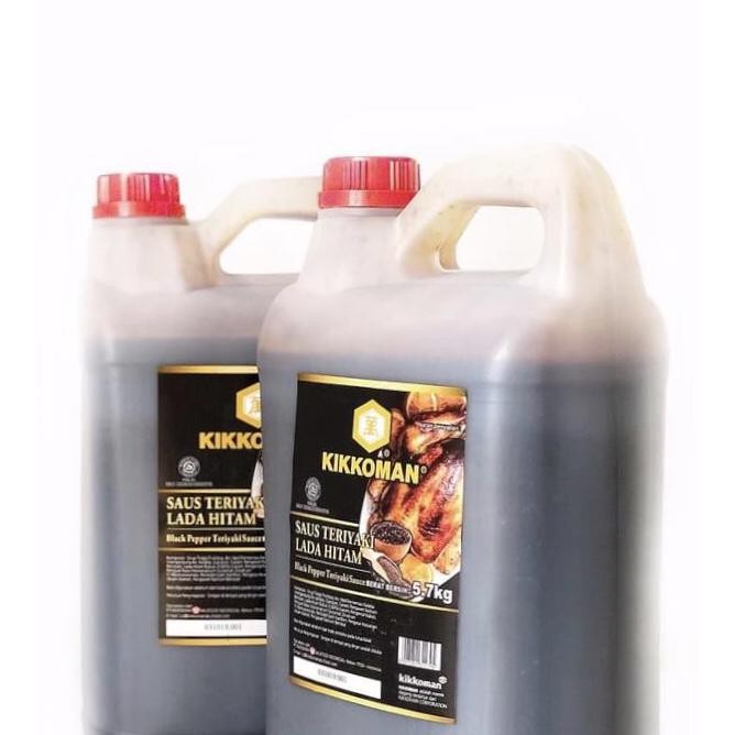 

Diskon! Kikkoman Black Pepper Teriyaki Sauce - Saos Teriyaki Lada Hitam 5.7 Kg