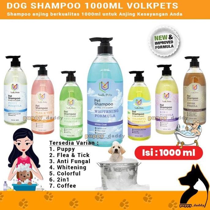 Dog Shampoo 1000ml Volk Pets - Shampoo anjing 1L