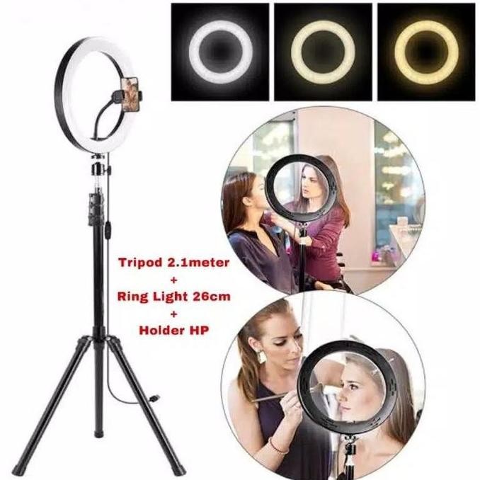 Ring Light Tripod / Ring Light / Ring Light Besar / Mic Youtuber New Stok