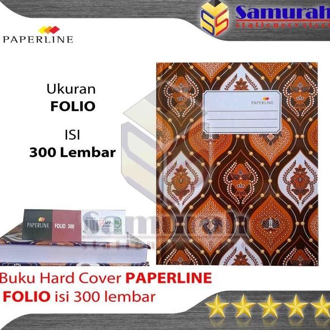 

produk baru!! buku hard cover paperline folio isi 300 lembar / buku akutansi ppl f4 / catatan laporan tebal