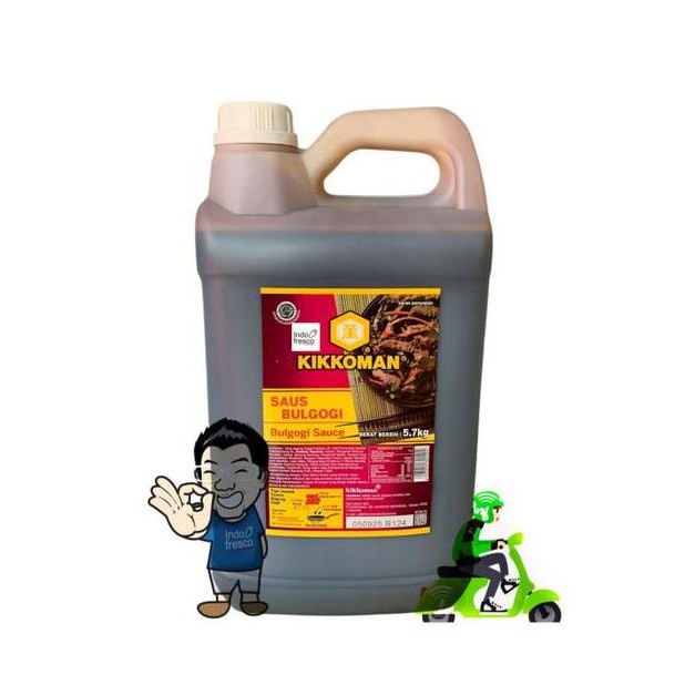 

kikkoman bulgogi sauce- saus bulgogi jerigen halal 5.7kg khusus gosend terlaris