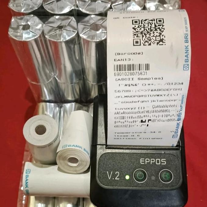 

ready kertas struk Thermal 57/58x30 mm logo BRI paket 10 pcs/roll