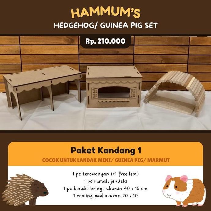 TERMURAH - Paket Kandang Guinea Pig | Kandang Landak Mini | Perlengkapan Terowongan Rumah Marmut Lan