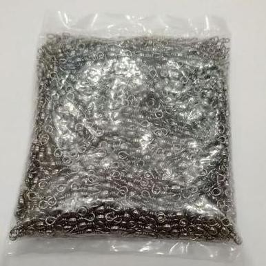 Kili - kili Pancing Barrel swivel INDIGO warna hitam isi per 1000 pcs