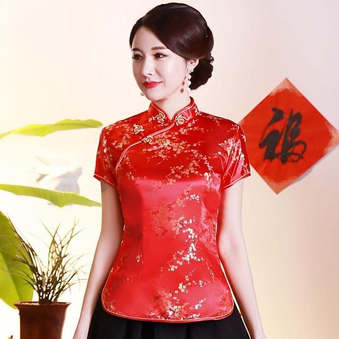 || MONICA / atasan cheongsam import wanita/cheongsam imlek ||~~~