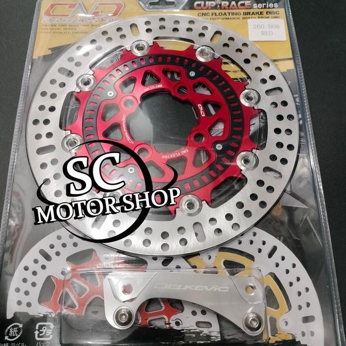 Piringan cakram depan DELKEVIC 260mm vario 160 abs PREMIUM