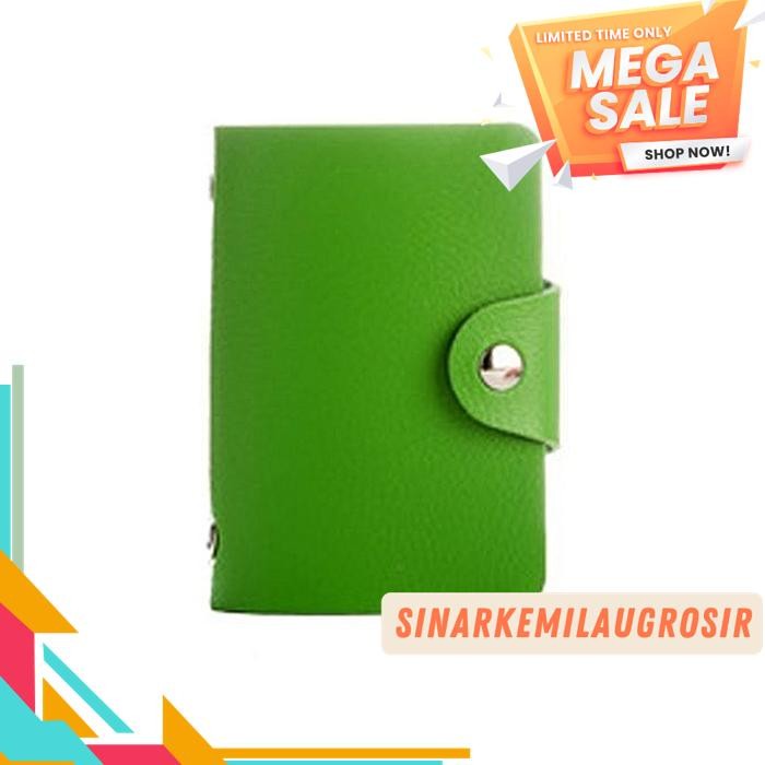 

DOMPET KARTU 24 SLOT BAHAN KULIT - BANK CARD HOLDER ATM KARTU NAMA BEST SELLER !!
