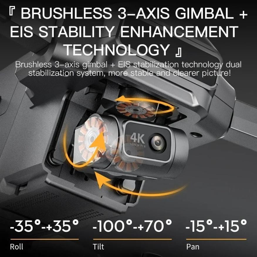 Ready Sjrc F22 S3 Pro Gps Brushless 3-Axis Gimbal Drone Camera 4K 6Km Drone Brushless Gps