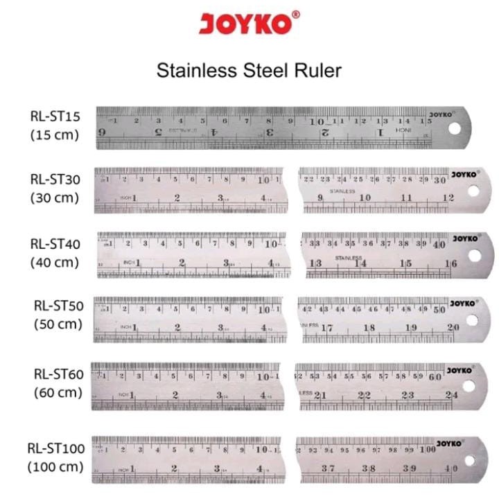 

Penggaris Besi 40cm / 50cm / 60cm Stainless Steel