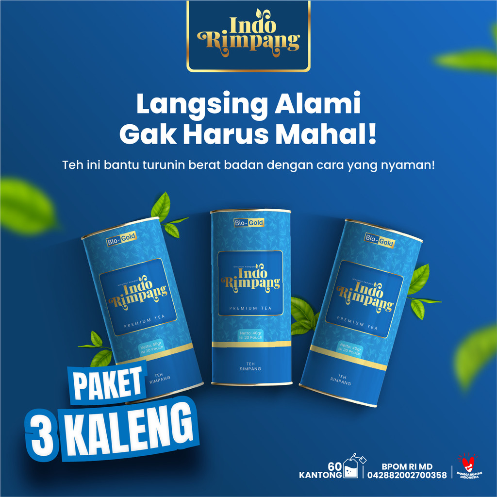 

Indo Rimpang - Teh Celup Herbal Alami 100% Original Resep Dr Zaidul Akbar Untuk Turunkan Berat Badan
