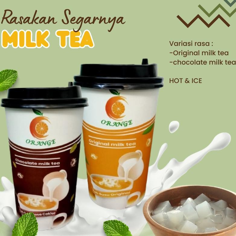 

HOT & ICE 6PCS Minuman Milk Tea Coklat + Cup Bubuk Minuman Rasa Serbuk Minuman Kekinian +Toping Jelly Minuman Instan