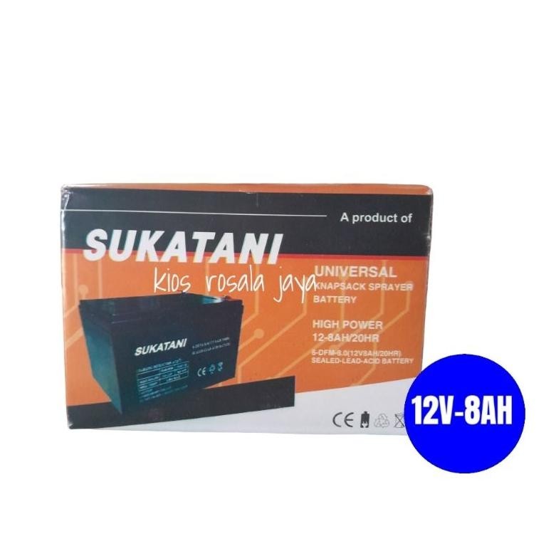 Battery Aki Sprayer Sukatani (High Power 12V - 8AH/ 20HR )