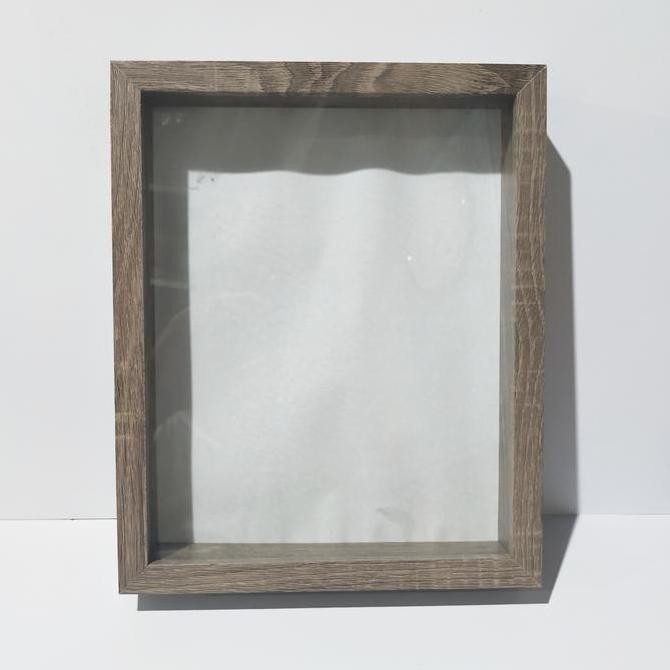 BINGKAI FRAME gantung dinding KACA 3 DIMENSI uk foto 8R (20x25cm) Kayu