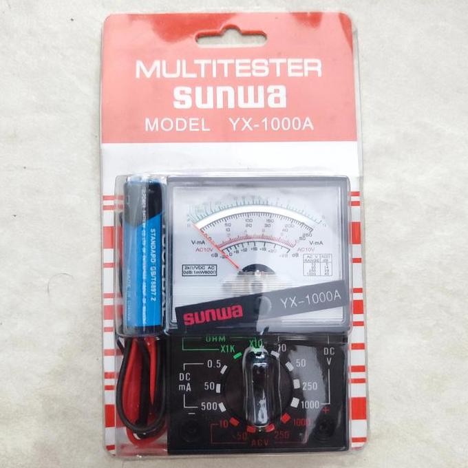 :=:=:=:=] Avometer Multimeter Multitester Multi Tester Analog Jarum Sunwa YX-1000A
