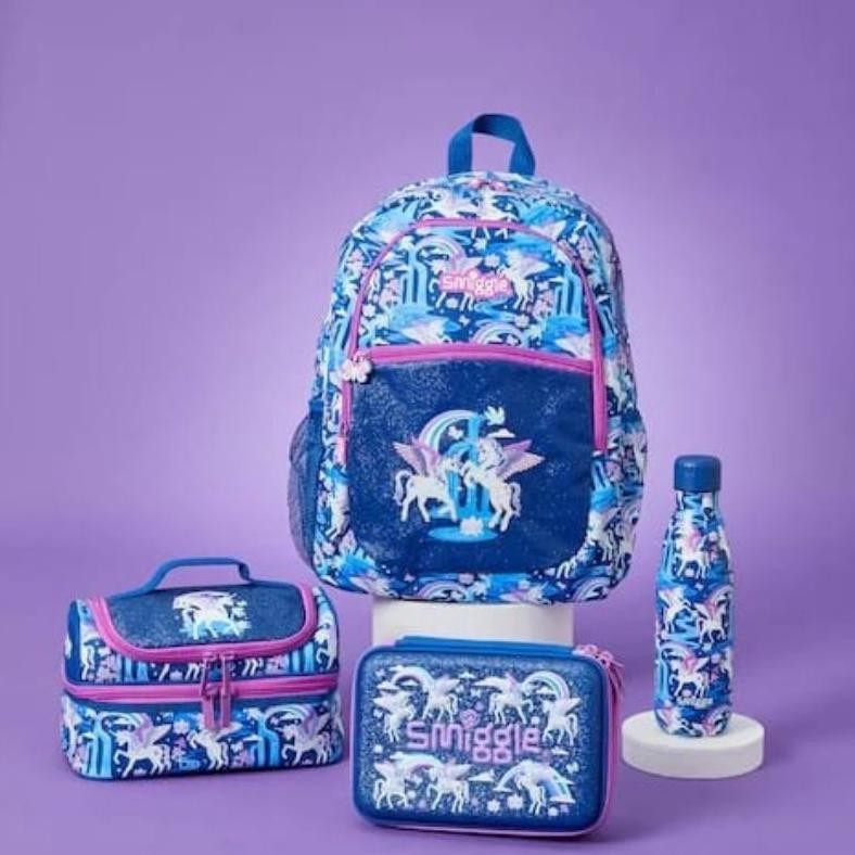 Tas smiggle Unicorn biru/smiggle backpack/TAs ransel smiggle