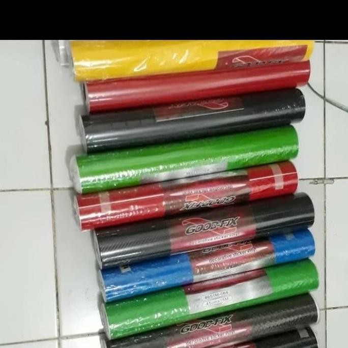 

Sticker-Stiker Vinyl Goodfix Glossy/Dop/Transparan 45M X15M Roll