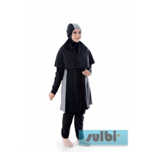 ready sulbi zeela baju rehang jumpsuit terusan celana nyambung dgn atasan hijab menutup dada size ju