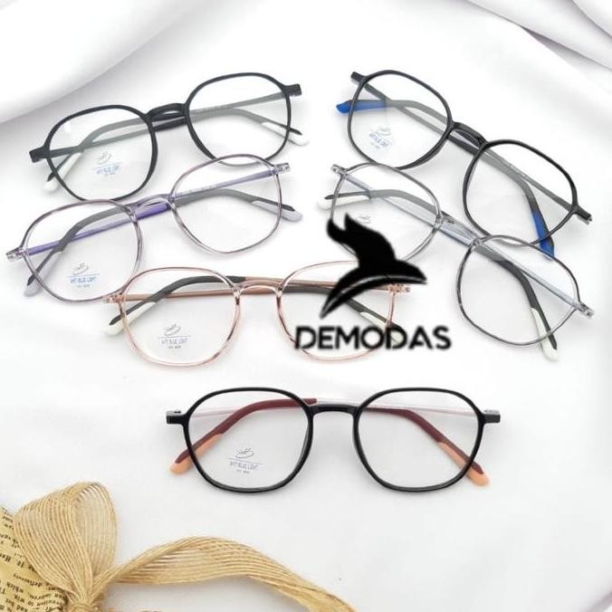 Promo Demodas Kacamata Frame Lentur Plastik Dg2224 Demodas Glasses Frame Lensa Antiradiasi Blueray B