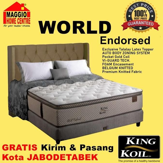 Termurah Kasur Springbed Kingkoil - Matras King Koil - Kasur Kesehatan - Matras Furniture - World En