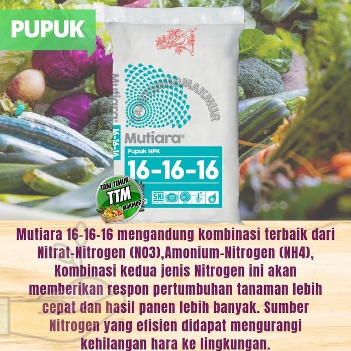 

Terlaris Media Tanam Pupuk Npk Mutiara 16-16-16 Kemasan 1 Kg