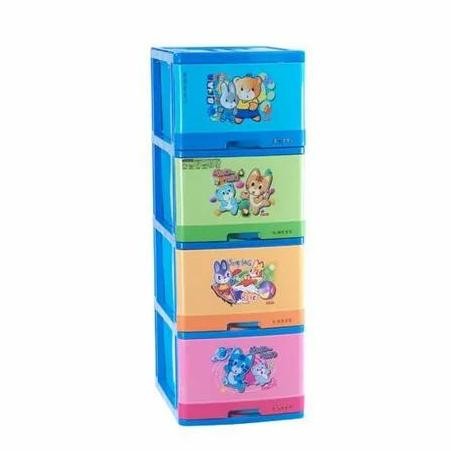 ] Kabinet Laci Susun 4 Lion Star Lemari Baju Pakaian Excel Container