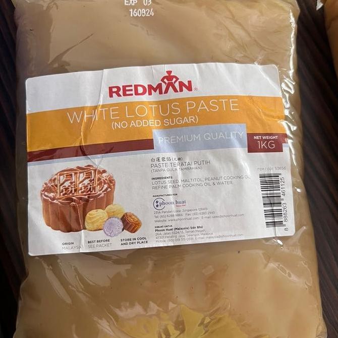

Murah Redman Mooncake Filling White Lotus Sugar Free