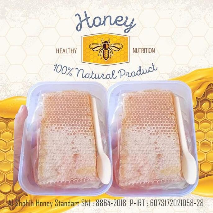 

BARU SARANG MADU ASLI 250GR HONEY COMB ORIGINAL SUPER PREMIUM QUALITY