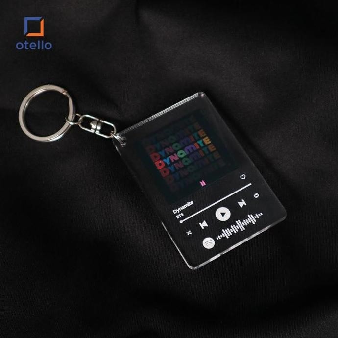 Custom Gantungan Kunci Spotify Keychain | Custom Akrilik Spotify Ganci Asli