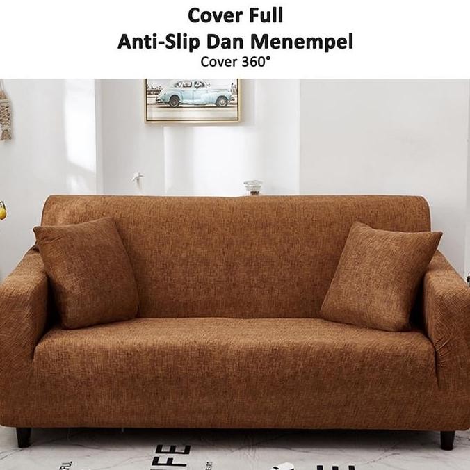 Murah Cover Sofa  Sarung Sofa Striped Sofa Cover/Elastic Sofa Cover Grid / Sarung Penutup Sofa Elast