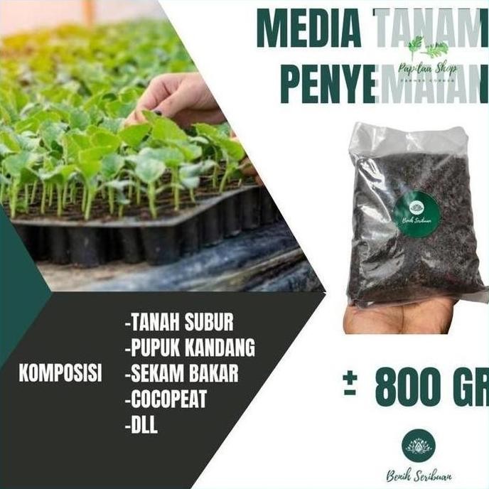 

Terlaris Media Tanam Tanah Subur Sekam Bakar Cocopeat Pupuk Kandang Semai 800