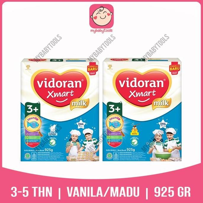 

BARU VIDORAN XMART 1+ 3+ IMUNUP VANILA MADU 925GR SUSU FORMULA