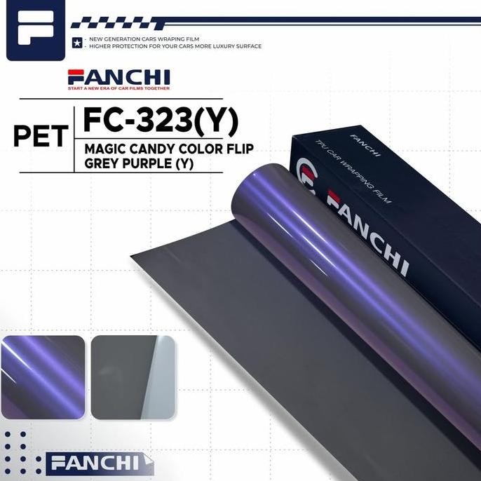 

Promo 50CM Sticker FANCHI Y-323 Magic Flip Grey Purple PET per 50CM COD