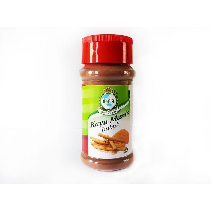 

Baru Bumbu Instan / 113 Bubuk Kayu Manis / Cinnamon Powder / 60Gr / Halal