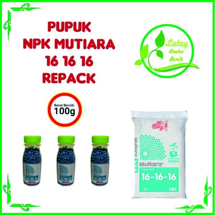 

Terlaris Pupuk Npk Mutiara 16 16 16 Kemasan 100 Gram