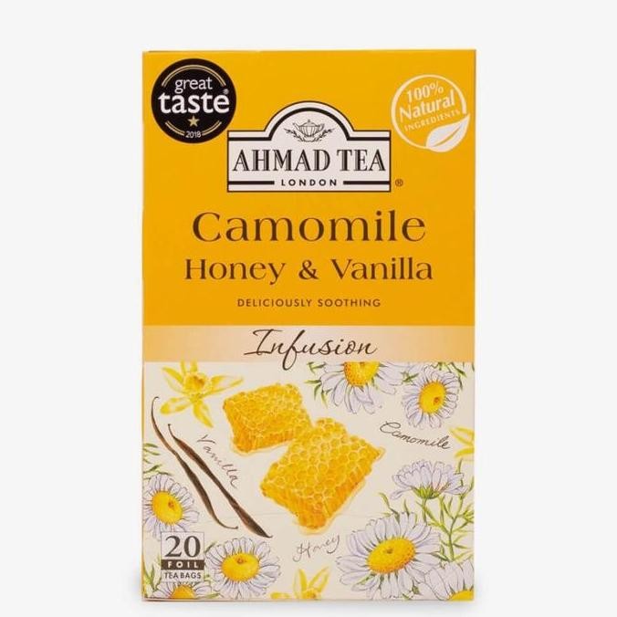 

Baru Ahmad Tea Camomile Honey Vanilla Infusion 30G Teh Kamomile Madu Vanila