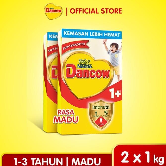 

BARU NESTL DANCOW 1+ MADU SUSU ANAK 1-3 TAHUN BOX 1KG X 2 PCS