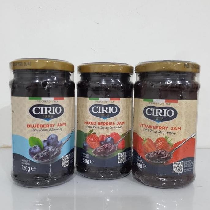 

Baru Cirio Selai Buah Blueberry / Strawberry / Mixed Berry Jam 280 Gram
