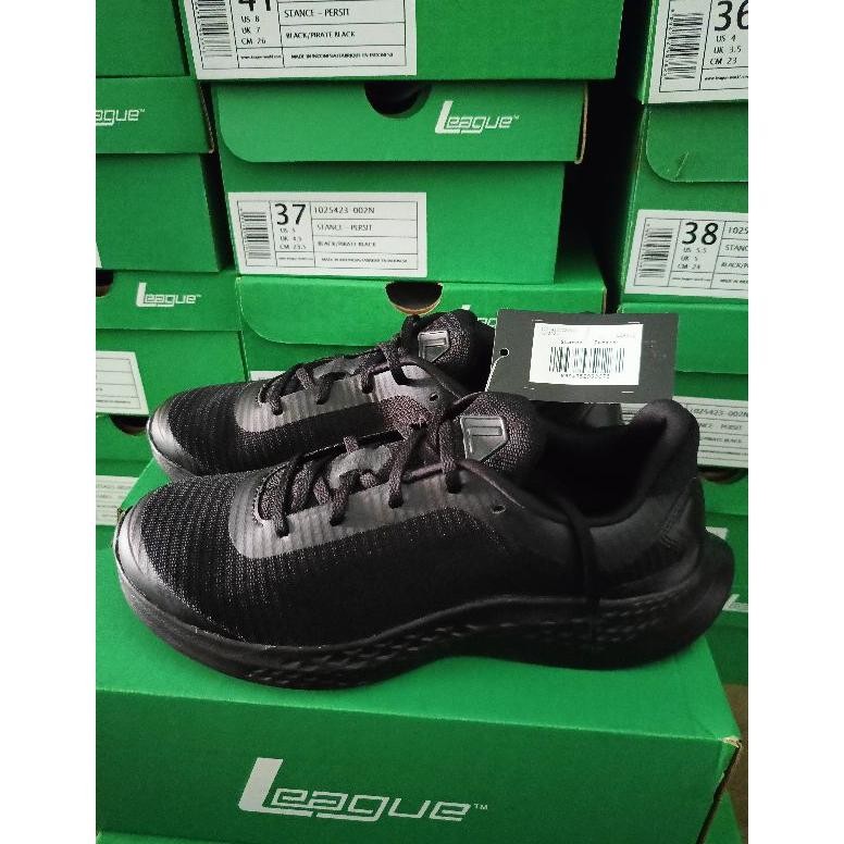 Sepatu Pso terbaru Hitam Legas/League Stance Persit