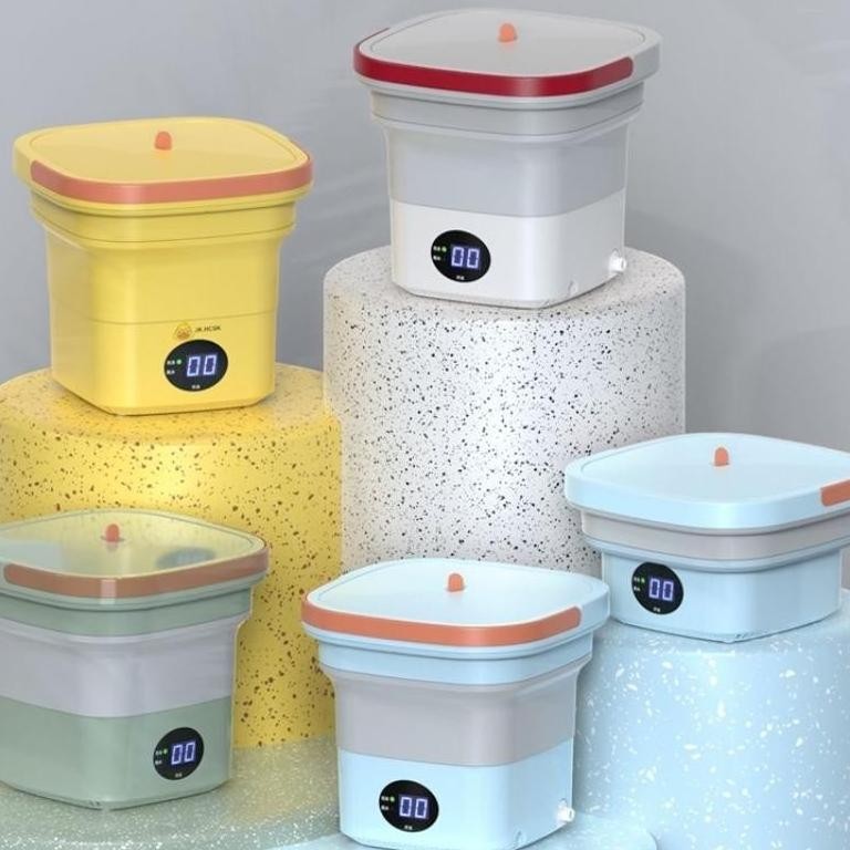 Mesin cuci lipat portabel/Folding portable washing machine Mesin cuci lipat