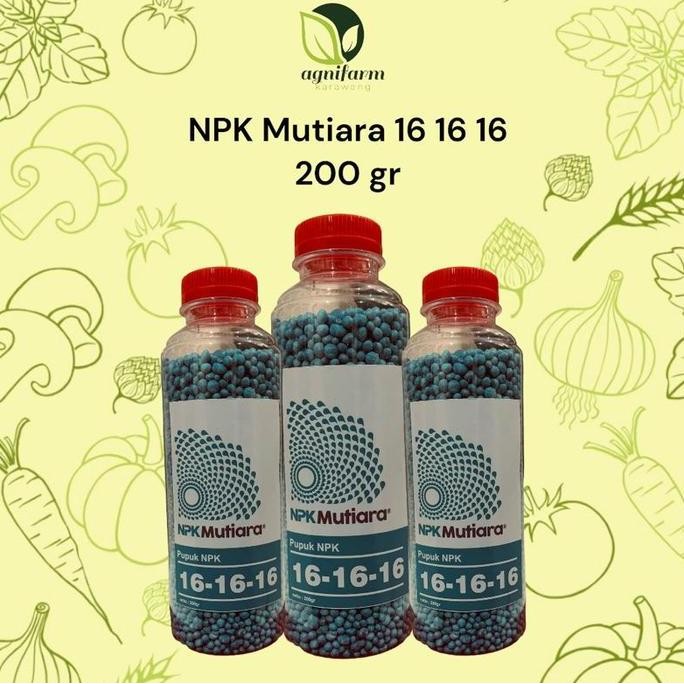 

Terlaris Pupuk Npk Mutiara 16 16 16 200 Gram Kemasan Repack