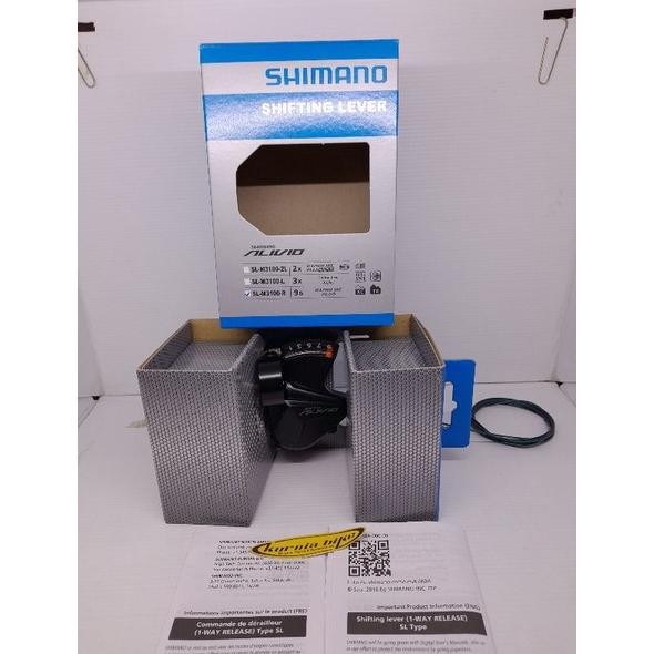 shifter shimano alivio 9 speed kanan M3100