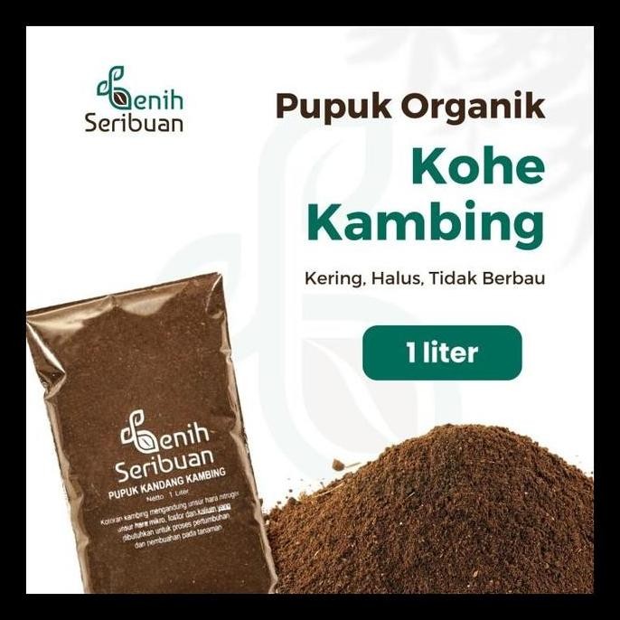 

Terlaris Pupuk Kandang Media Tanam Organik Kohe Kambing 1 Liter Murni